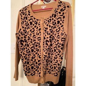 Merona Cheetah Print Cardigan